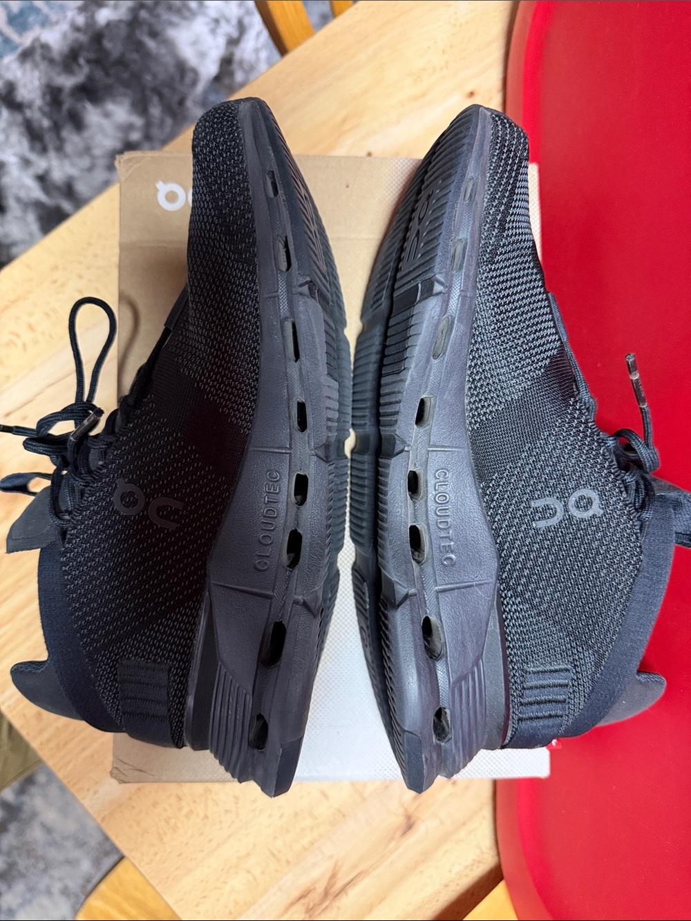 On Running Cloudnova Women’s Black Knit Sneakers - Picture 5 of 10